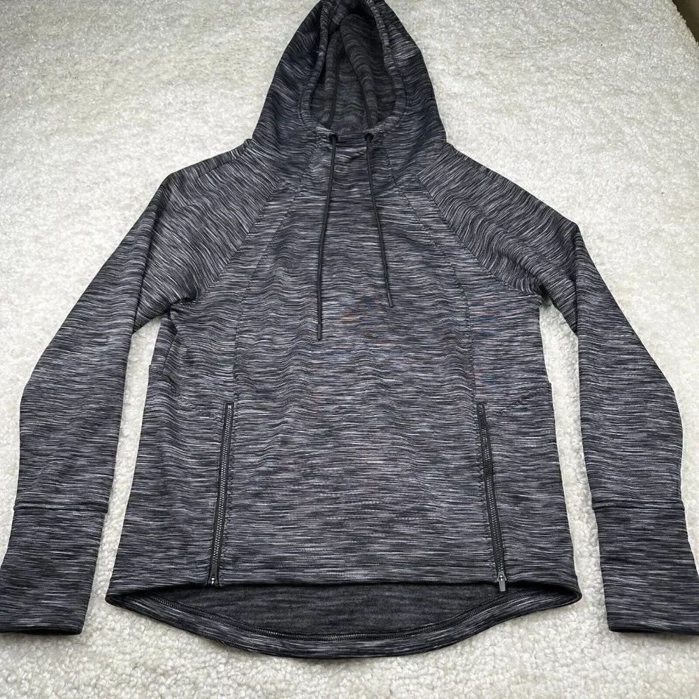 Athleta Cowl Neck Pullover Hoodie Gray